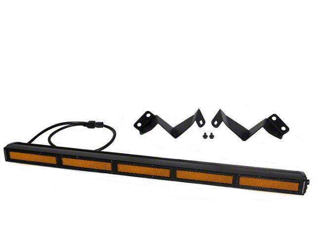 Diode Dynamics SS30 Stealth LED Light Bar Kit; Amber Flood (16-23 Tacoma)