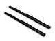 Armordillo 4-Inch Oval Side Step Bars; Black (05-23 Tacoma Access Cab)