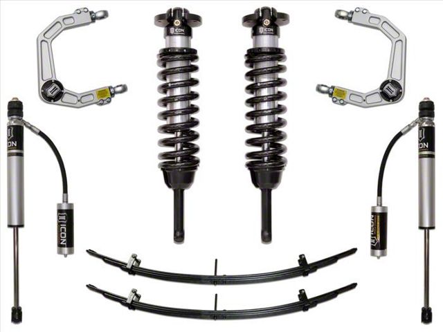 ICON Vehicle Dynamics 0 to 3.50-Inch Suspension Lift System with Billet Upper Control Arms; Stage 3 (05-15 4WD Tacoma)