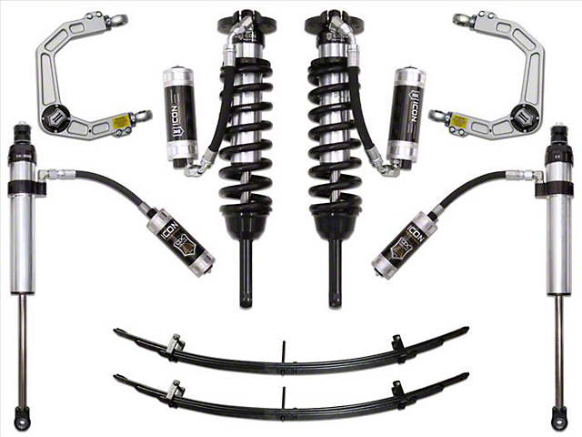 ICON Vehicle Dynamics 0 to 3.50-Inch Suspension Lift System with Billet Upper Control Arms; Stage 6 (05-15 4WD Tacoma)