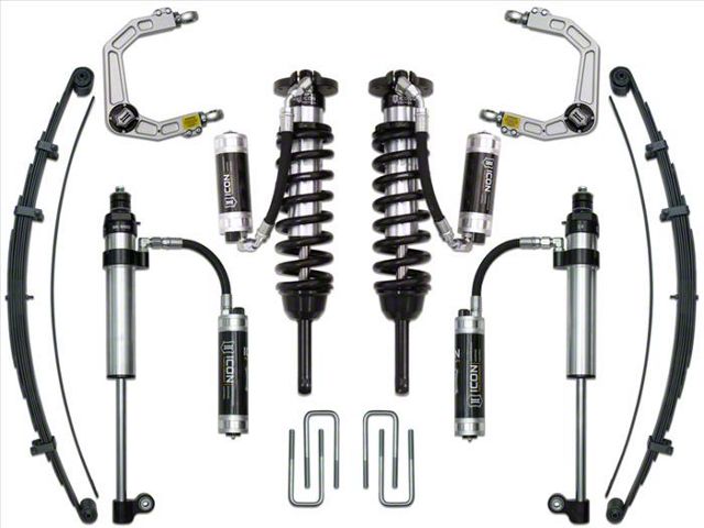 ICON Vehicle Dynamics 0 to 2.75-Inch Suspension Lift System with Billet Upper Control Arms; Stage 9 (16-23 4WD Tacoma)