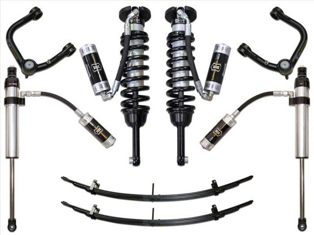 ICON Vehicle Dynamics 0 to 3.50-Inch Suspension Lift System with Tubular Upper Control Arms; Stage 5 (05-15 4WD Tacoma)
