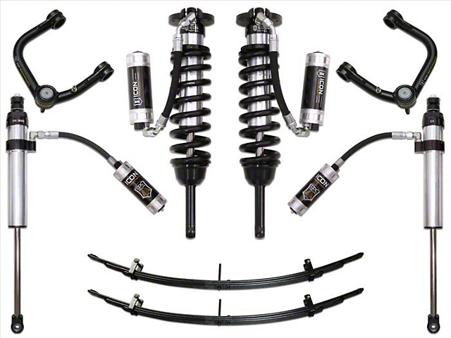 ICON Vehicle Dynamics 0 to 3.50-Inch Suspension Lift System with Tubular Upper Control Arms; Stage 6 (05-15 4WD Tacoma)