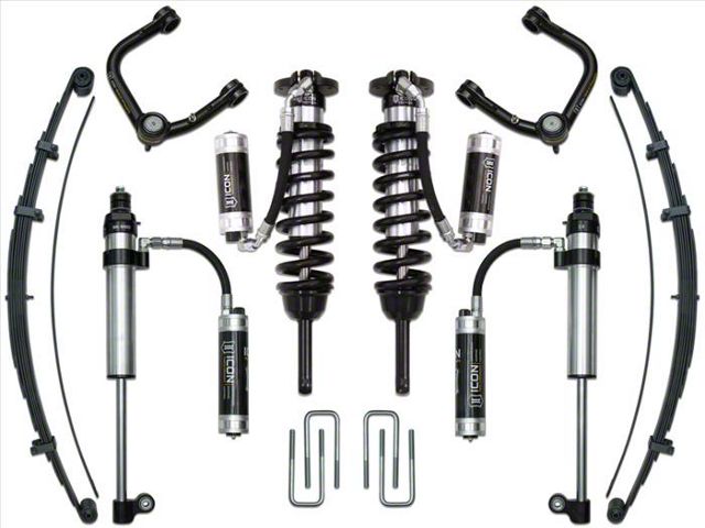 ICON Vehicle Dynamics 0 to 2.75-Inch Suspension Lift System with Tubular Upper Control Arms; Stage 9 (16-23 4WD Tacoma)