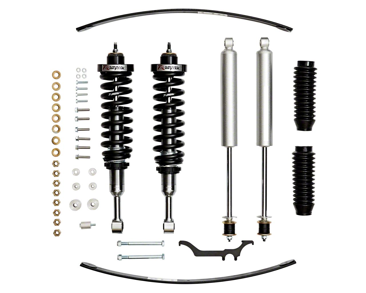 Revtek Tacoma 3-Inch Front Adjustable Complete Assembled Coil-Over Kit ...