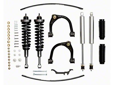 Revtek 3-Inch Front Adjustable Complete Assembled Coil-Over Kit with 1.50-Inch Rear Add-A-Leaf Lift and Front SPC Adjustable Control Arms (16-23 Tacoma)