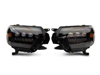 AlphaRex NOVA-Series LED Projector Headlights; Alpha Black Housing; Clear Lens (12-15 Tacoma)