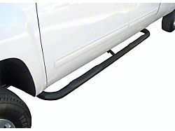 3-Inch Round Side Step Bars; Black (05-22 Tacoma Access Cab)