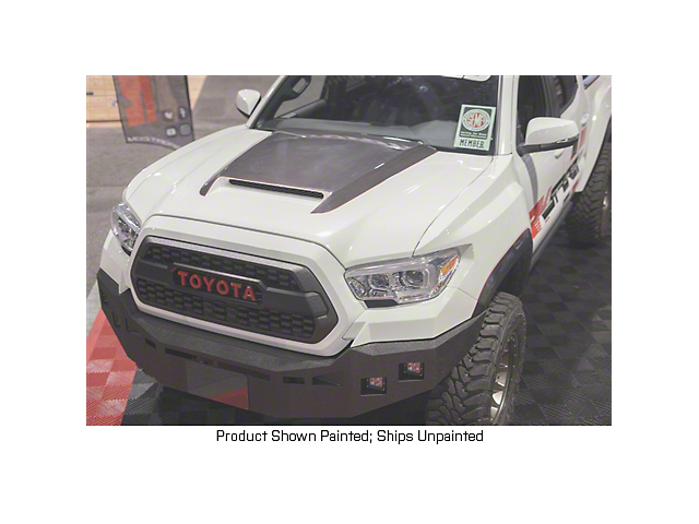 Ram Air Extractor Hood with Carbon Fiber Blister; Unpainted (16-22 Tacoma)