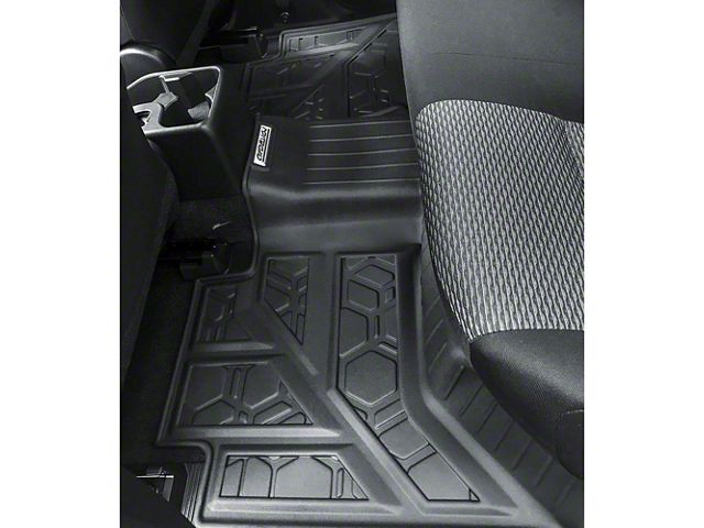 Air Design Soft Touch Front and Rear Floor Liners; Black (16-23 Tacoma Double Cab)