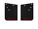 11-Inch x 15-Inch Mud Flaps with TRD Red 4WD Logo; Rear (16-23 Tacoma w/ OE Fender Flares)
