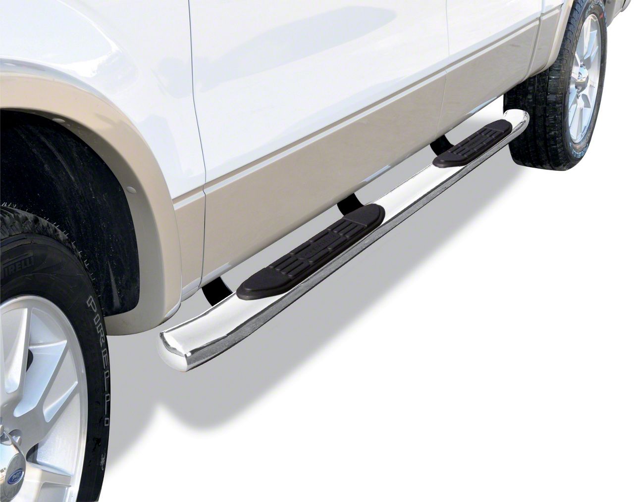 Tacoma 415 Series Cab Length Side Step Bars; Polished (05-23 Tacoma ...