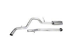 CGS Motorsports Aluminized Single Exhaust System with Polished Tip; Side Exit (16-22 3.5L Tacoma)
