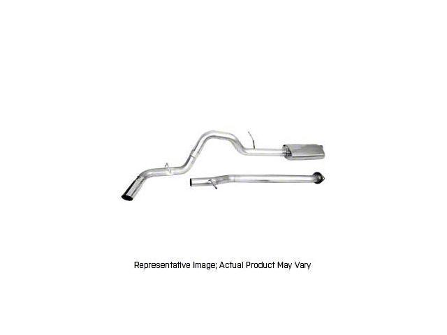 CGS Motorsports Stainless Single Exhaust System with Black Tip; Side Exit (16-23 3.5L Tacoma Double Cab)