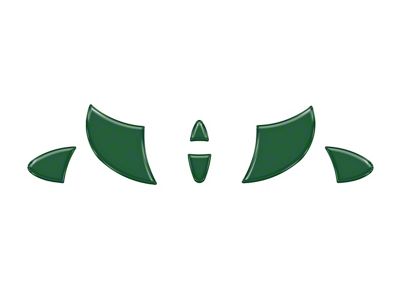 Steering Wheel Emblem Inserts; Army Green (16-23 Tacoma)