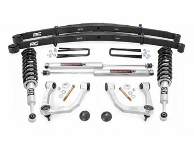 Rough Country 3.50-Inch Series II Bolt-On Suspension Lift Kit with Vertex Adjustable Coil-Overs, Vertex Shocks and Rear Leaf Springs (05-23 6-Lug Tacoma)