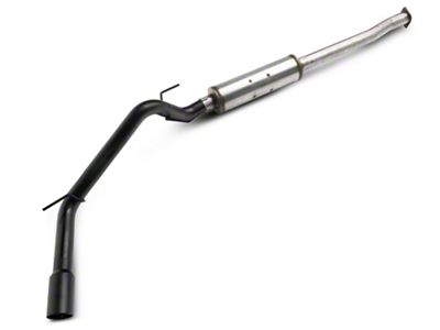 RedRock Stainless Steel Single Exhaust System with Black Tip; Side Exit (16-23 3.5L Tacoma)