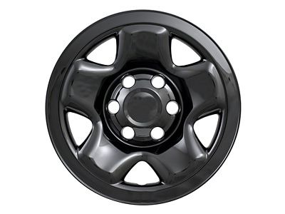 16-Inch Impostor 5-Slot Wheel Covers; Gloss Black ABS (05-23 Tacoma SR)