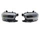 Plank Style LED Projector Headlights; Black Housing; Clear Lens (16-23 Tacoma TRD)