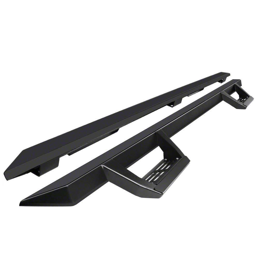 Drop Side Step Bars; Black (0522 Double Cab) Free Shipping