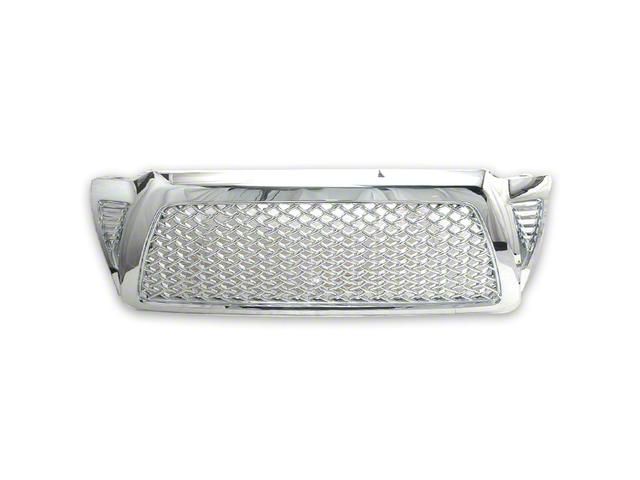 Mesh Upper Replacement Grille; Chrome (05-11 Tacoma)