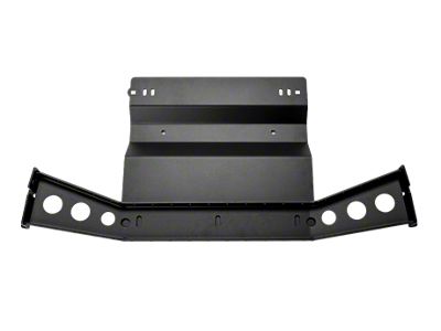 Cali Raised LED Steel Transfer Case Skid Plate; Black (05-15 Tacoma)