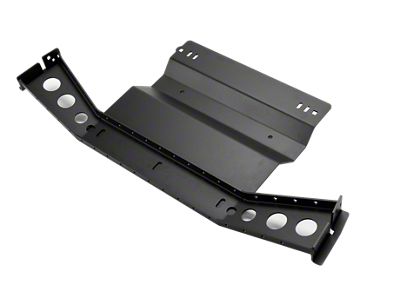 Cali Raised LED Steel Transfer Case Skid Plate; Black (16-23 Tacoma)