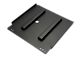 Cali Raised LED Steel Transmission Skid Plate; Black (05-23 4WD Tacoma)