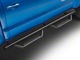 Nerf Drop Side Step Bars; Black (05-23 Tacoma Double Cab)