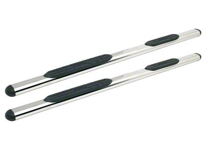 Premier 4 Oval Nerf Side Step Bars with Mounting Kit; Stainless Steel (07-18 Jeep Wrangler JK 4-Door)