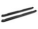 4X Series 4-Inch Oval Side Step Bars; Black (05-23 Tacoma Access Cab)