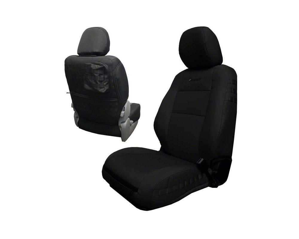 Bartact Tacoma Tactical Series Front Seat Covers; Black TTAC2020FPBB (20-23  Tacoma w/ Bucket Seats) Free Shipping