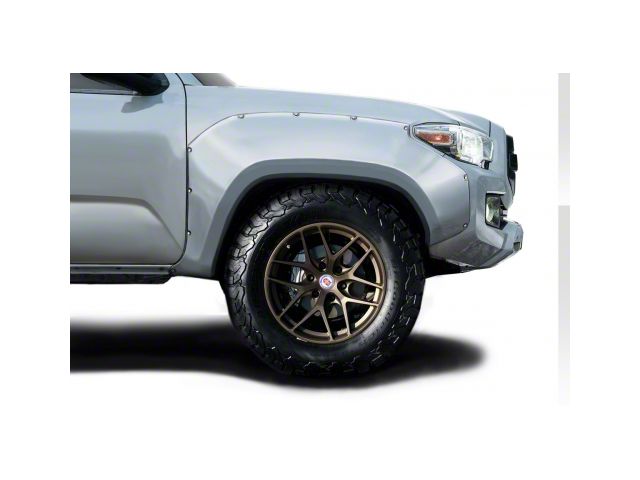 Circuit Front Fender Flares; Unpainted (16-23 Tacoma)