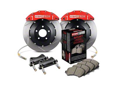 StopTech ST-40 Performance Drilled 2-Piece Front Big Brake Kit with 332x32mm Rotors; Yellow Calipers (05-15 6-Lug Tacoma)
