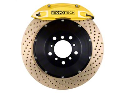 StopTech ST-40 Performance Drilled Coated 2-Piece Front Big Brake Kit with 355x32mm Rotors; Yellow Calipers (05-15 6-Lug Tacoma)