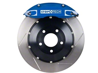 StopTech ST-40 Performance Slotted 2-Piece Front Big Brake Kit with 332x32mm Rotors; Blue Calipers (05-15 6-Lug Tacoma)