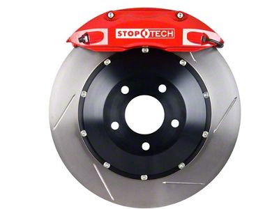 StopTech ST-40 Performance Slotted 2-Piece Front Big Brake Kit with 332x32mm Rotors; Red Calipers (05-15 6-Lug Tacoma)