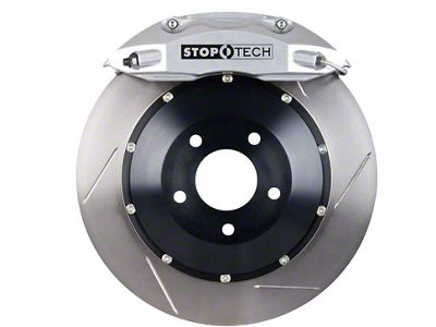 StopTech ST-40 Performance Slotted 2-Piece Front Big Brake Kit with 355x32mm Rotors; Silver Calipers (05-15 6-Lug Tacoma)