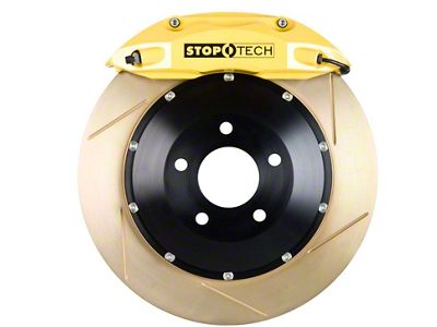 StopTech ST-40 Performance Slotted Coated 2-Piece Front Big Brake Kit with 332x32mm Rotors; Yellow Calipers (05-15 6-Lug Tacoma)