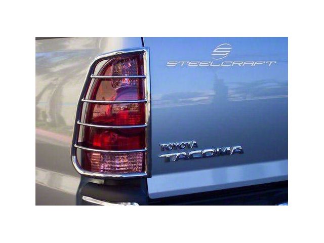 Tail Light Guards; Stainless Steel (05-15 Tacoma)