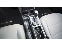 Center Console Cup Holder Inserts with QI Phone Charger Insert; Black/White (16-23 Tacoma w/ Automatic Transmission)