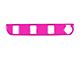 Center Dash 3-Switch Panel Accent Trim; Hot Pink (16-23 Tacoma)