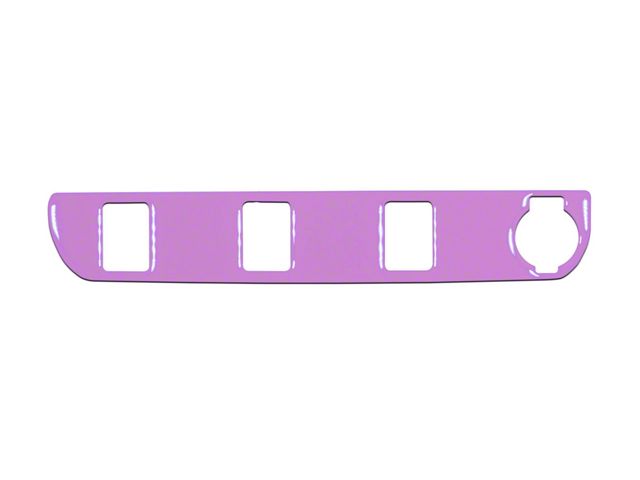 Center Dash 3-Switch Panel Accent Trim; Lavender Purple (16-23 Tacoma)