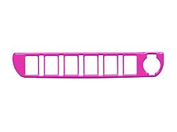 Center Dash 6-Switch Panel Accent Trim; Hot Pink (16-23 Tacoma)