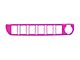 Center Dash 6-Switch Panel Accent Trim; Hot Pink (16-23 Tacoma)