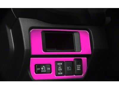 Dim Light 3-Switch Control Accent Trim; Hot Pink (16-23 Tacoma)