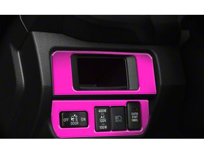 Dim Light 4-Switch Control Accent Trim; Hot Pink (16-23 Tacoma)