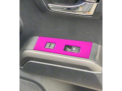 Door Switch Panel Accent Trim; Hot Pink (16-23 Tacoma)
