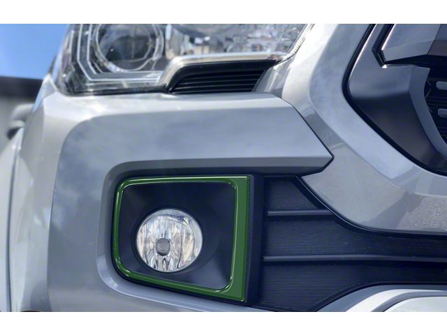 Fog Light Accent Trim; Army Green (16-23 Tacoma TRD Off-Road, TRD Sport)