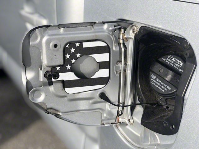 Gas Cap Holder; Blue/White American Flag (05-15 Tacoma w/ 5-Foot Bed)